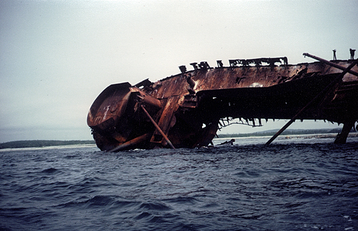 Shipwreck on Gegogan Ledge